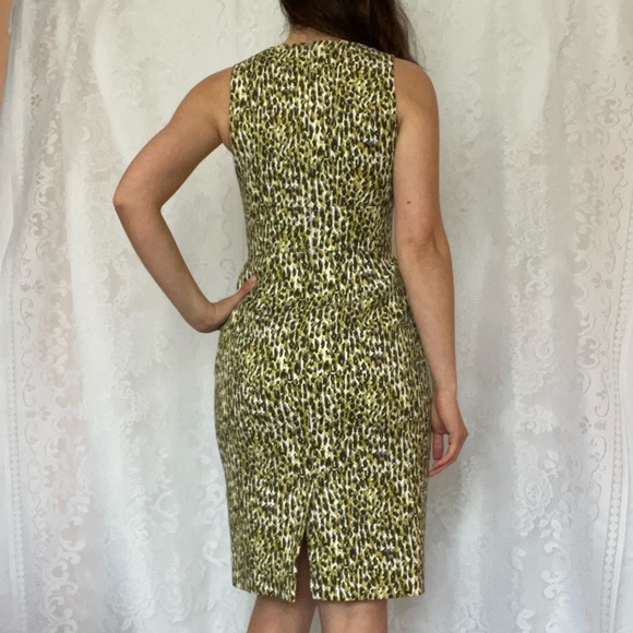 J. Crew Fabiola Green Leopard Print Dress - Picture 2 of 16